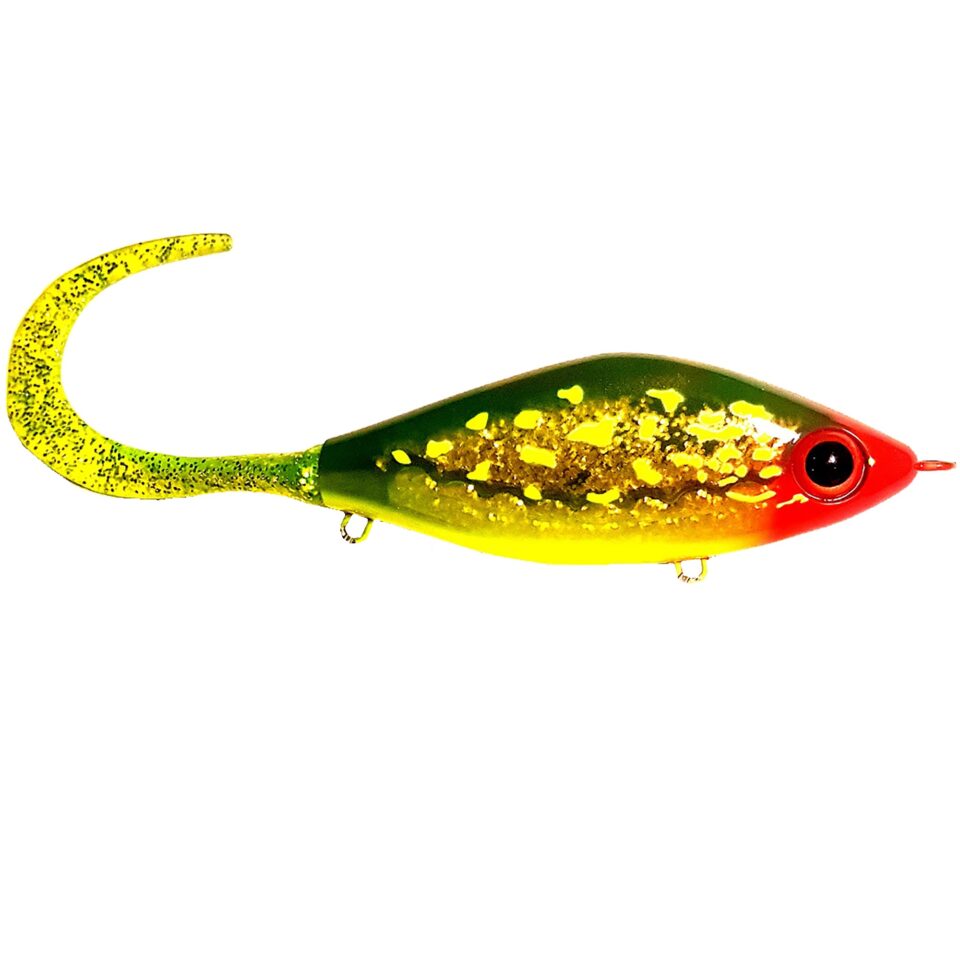 Strike Pro Guppie Glidebait – 11cm / 13.5cm Pike Predator Lure, Shad + Curltail