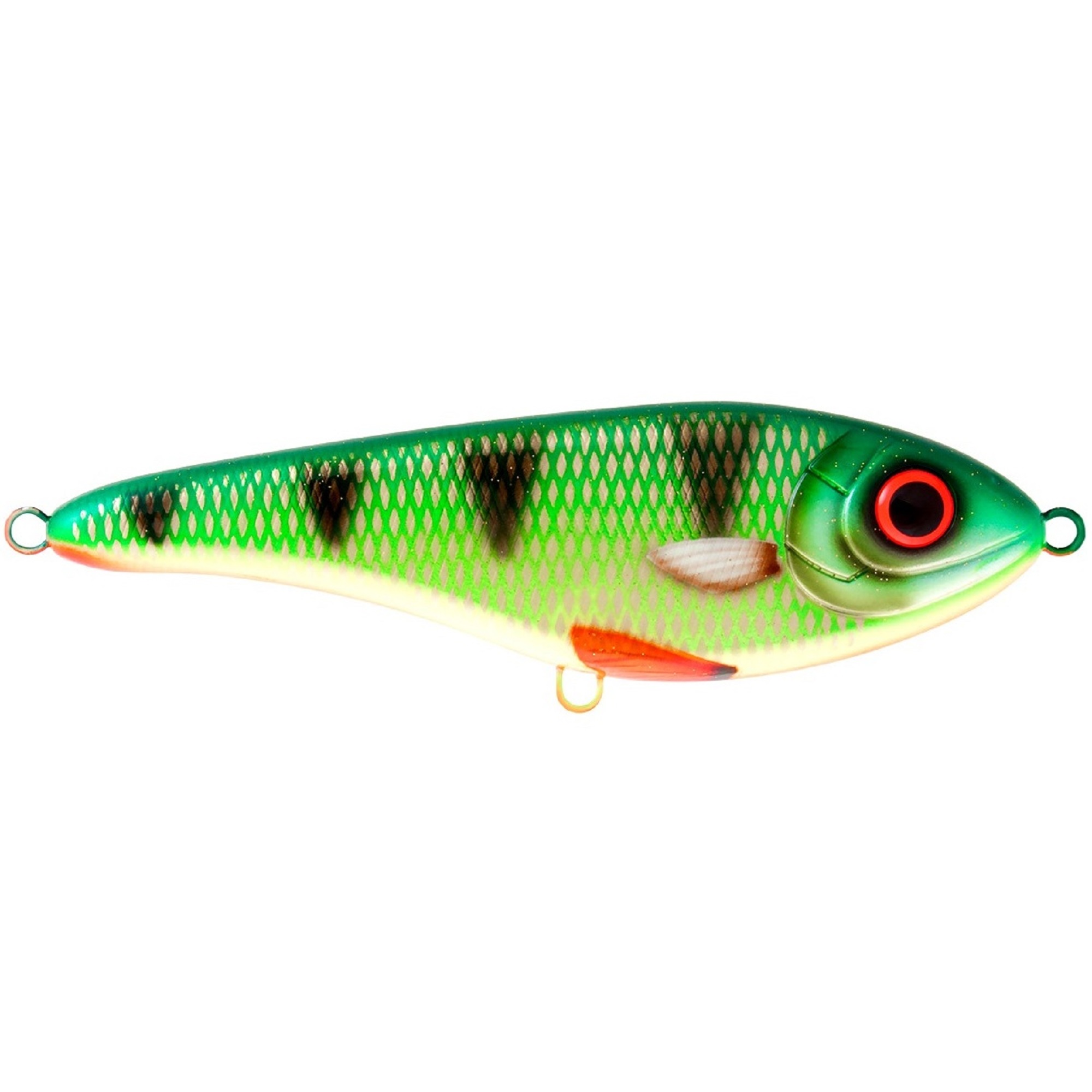 Strike Pro Buster Jerk II A382F Green Perch Wolf Color Jerkmania