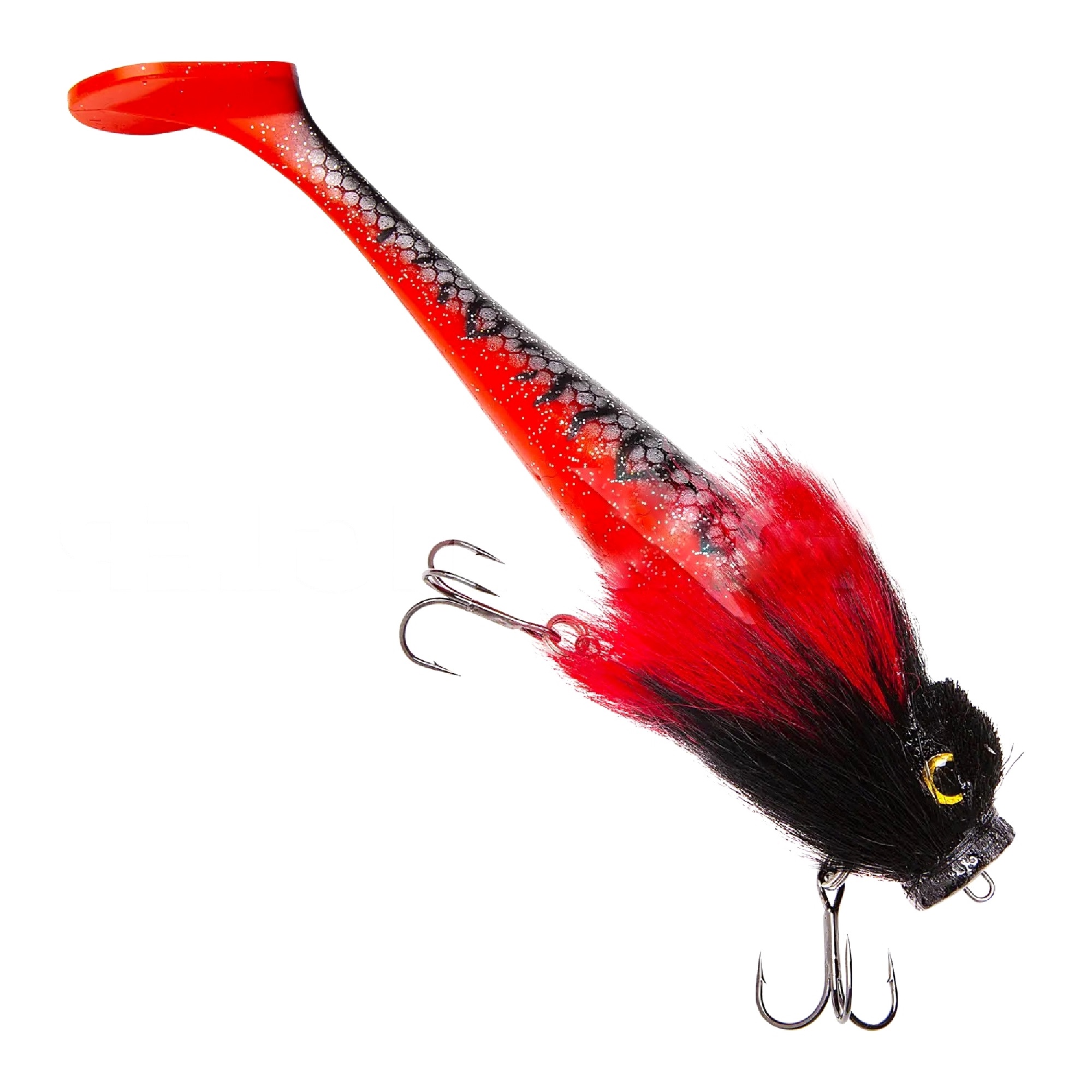 Бактейл CWC Miuras Mouse Pig Shad 260мм #Dracula